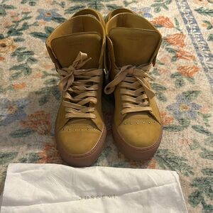 Buscemi 125 mm fringe stud Tan High-Top Sneakers
